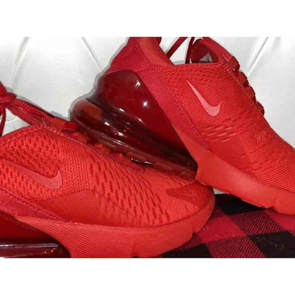 Nike Air Max 270 University Triple Red Men's Size 10 BRAND NEW - Picture 9 of 12